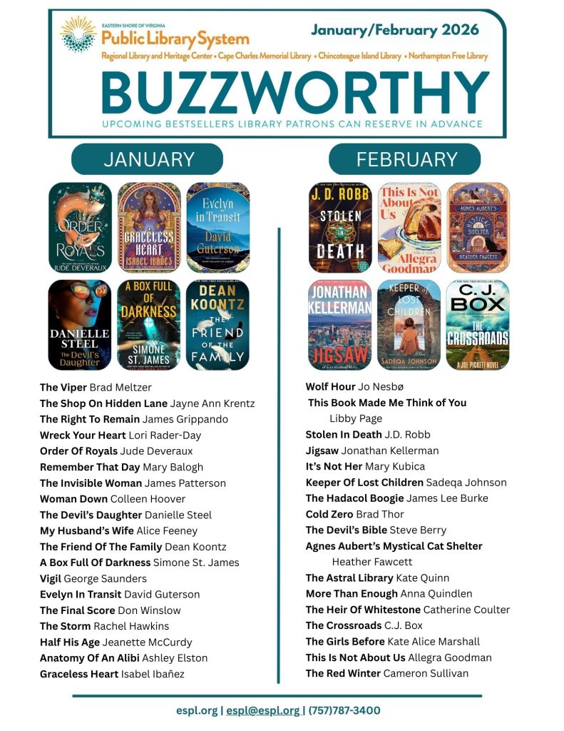 A list of upcoming bestselling books publishing in January and February 2026. Includes twelve cover images of featured titles.