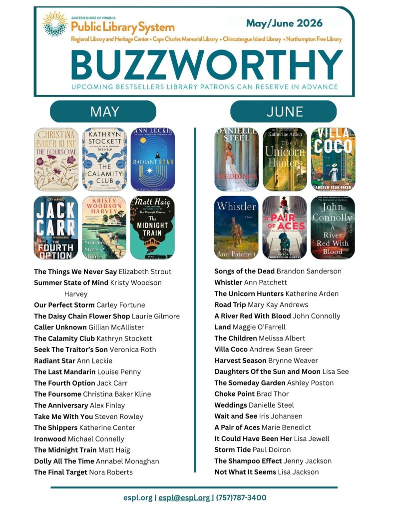 A list of upcoming bestsellers releasing during the months of May and June 2026. Includes twelve book cover images of select titles.