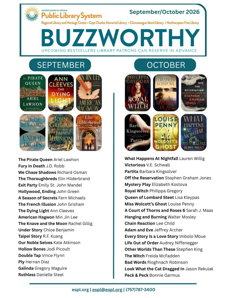 A list of approximately 40 buzzworthy books being published in September and October 2026. Six cover images are included.